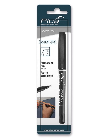 MARCADOR PERMANENTE CLASSIC FINA NEGRO