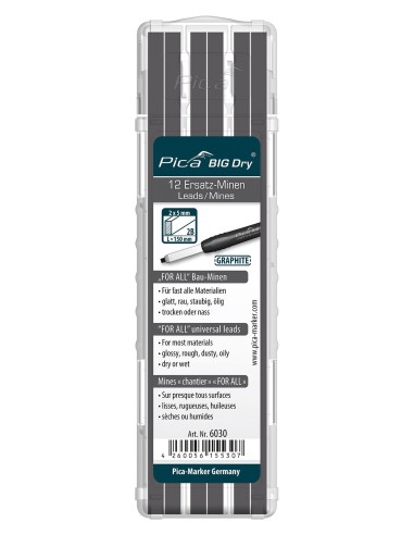 ESTUCHE CON 12 MINAS DE GRAFITO EN BLISTER