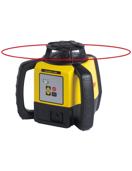 NIVEL LASER ROTATIVO RUGBY 620 (ALCANCE 800 M, PRECISION ± 1.5 MM)