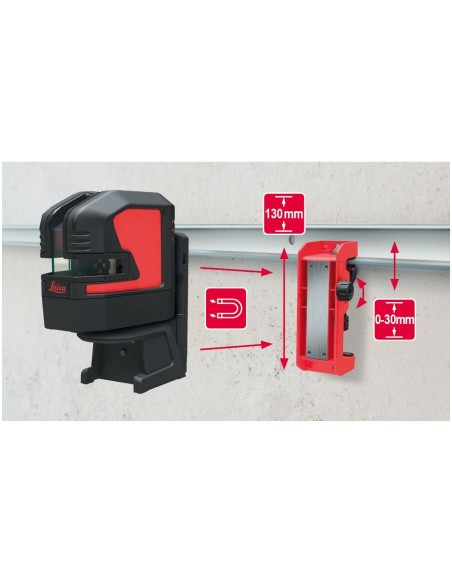 SOPORTE DE PARED Y TECHO UAL 130 PARA NIVELES LASER LINO