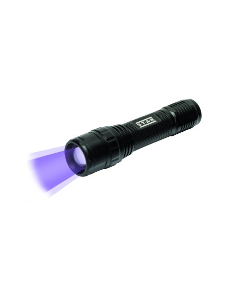 LINTERNA LED 3W 250LM UV 395NM ZOOM 4 MODOS IPX7 DETECCION DE FUGAS