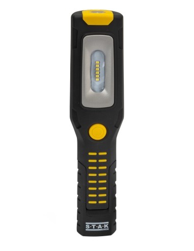 LINTERNA DE TALLER LED 3W RECARGABLE IMAN GANCHOS BASE REGULABLE 350LM