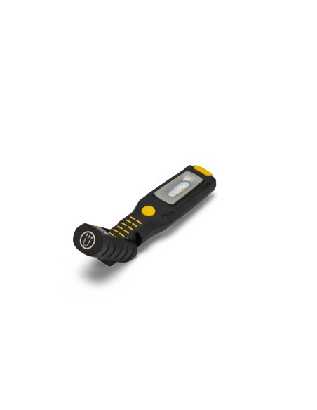 LUZ TRABAJO + LINTERNA LED RECARGABLE CON GANCHOS E IMAN BASE REGULABLE ALAMO