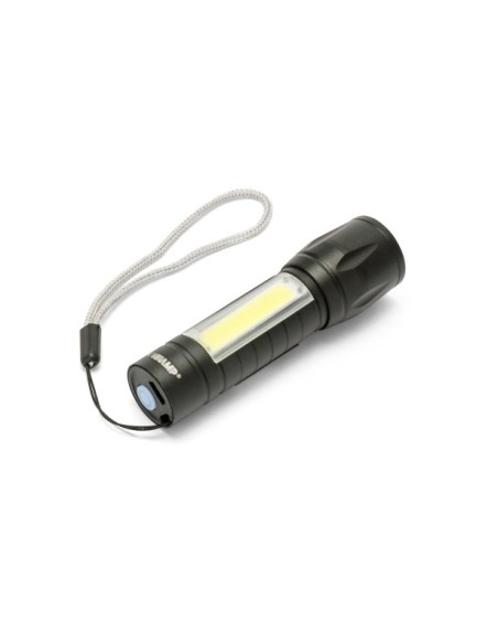 MINI LINTERNA LED RECARGABLE CON ZOOM + LINTERNA COB THOR MAX