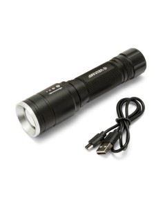 LINTERNA LED 5W RECARGABLE 320LM ZOOM ALCANCE 100M IP44