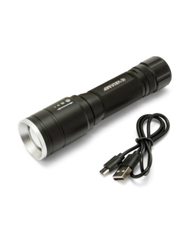 LINTERNA LED 5W RECARGABLE 320LM ZOOM ALCANCE 100M IP44