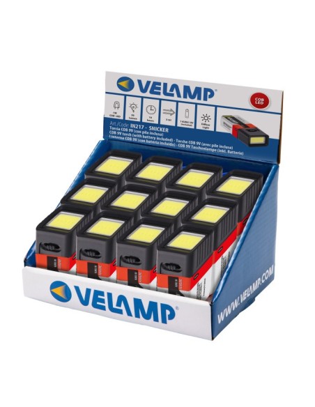 LINTERNA LED COB TIPO ANTORCHA DE 50 LUMENES CON BATERIA DE 9V SNICKER