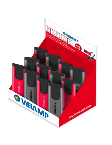 LINTERNA COB RECARGABLE CON MOSQUETON EN ALUMINIO COLORES VARIADOS WILSON