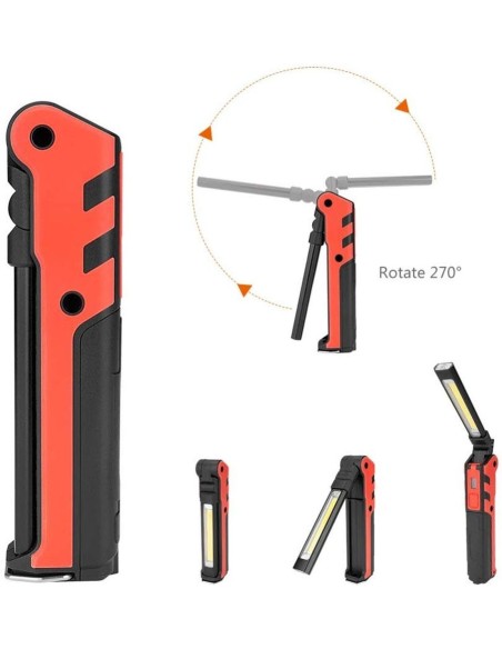 LUZ DE INSPECCION + LINTERNA MULTIFUNCION RECARGABLE KUBRIK