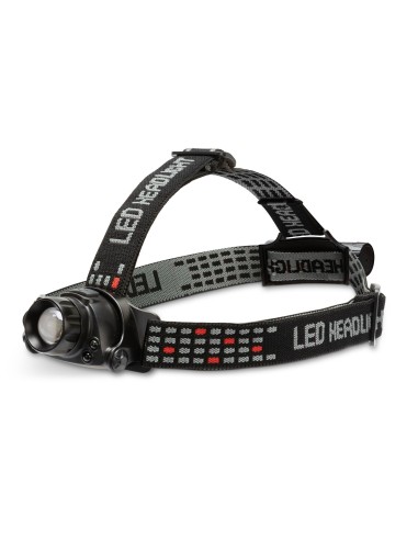 LINTERNA FRONTAL RECARGABLE DE 10 W Y 900 LUMENES, CON ZOOM KAIZER