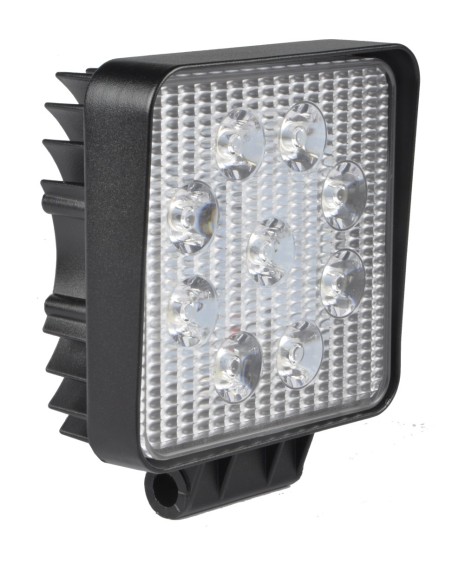 LUZ DE TRABAJO CUADRADA DE 12/24 V, 27 W Y 1800 LUMENES, IP67