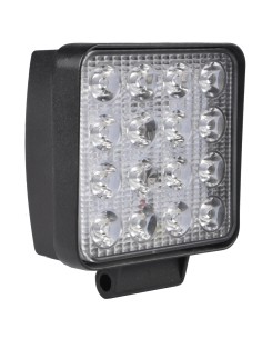 LUZ DE TRABAJO CUADRADA DE 12/24 V, 48 W Y 2800 LUMENES, IP67
