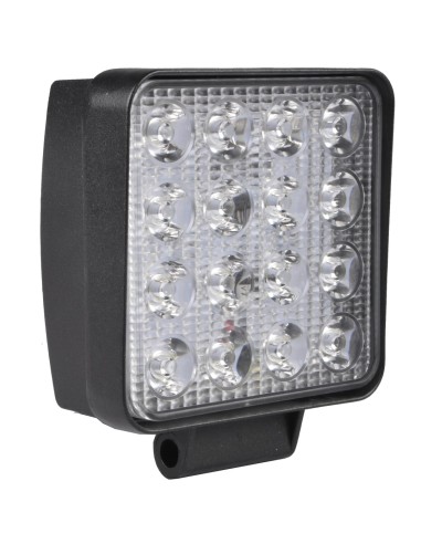 LUZ DE TRABAJO CUADRADA DE 12/24 V, 48 W Y 2800 LUMENES, IP67
