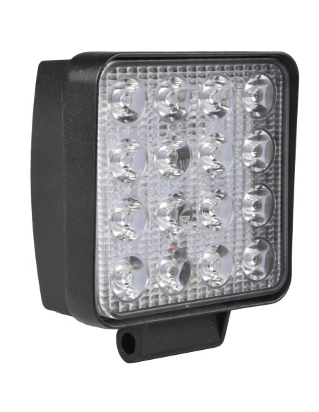 LUZ DE TRABAJO CUADRADA DE 12/24 V, 48 W Y 2800 LUMENES, IP67