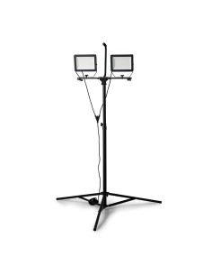 2 FOCOS LED SOBRE TRIPODE, 2 X 100W, 17.000 LUMEN CABLE 3M, IP65 MINOS