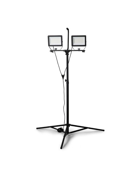 2 FOCOS LED SOBRE TRIPODE, 2 X 100W, 17.000 LUMEN CABLE 3M, IP65 MINOS