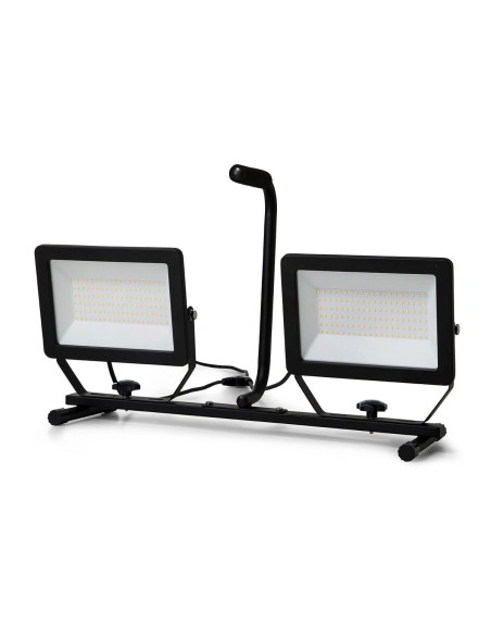 2 FOCOS LED SOBRE TRIPODE, 2 X 100W, 17.000 LUMEN CABLE 3M, IP65 MINOS