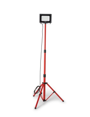 FOCO TRABAJO LED SMD IP65 50W NEGRO 4000K CON TRIPODE Y CABLE DE 3M WAINGRO