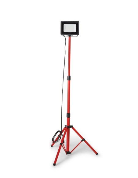 FOCO TRABAJO LED SMD IP65 50W NEGRO 4000K CON TRIPODE Y CABLE DE 3M WAINGRO