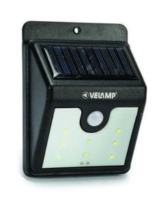 APLIQUE SOLAR DE PARED DE 200 LUMENES CON DETECTOR DE MOVIMIENTO DORY