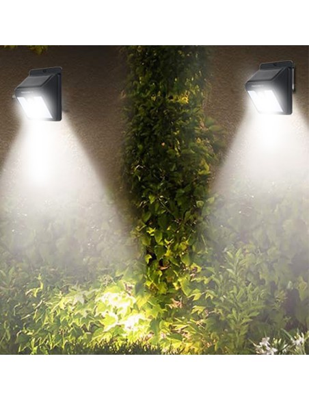 APLIQUE SOLAR DE PARED DE 200 LUMENES CON DETECTOR DE MOVIMIENTO DORY