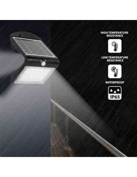 APLIQUE LED DE 4 W (500 LM) CON CARGA SOLAR Y SENSOR DE MOVIMIENTO COLOMBA