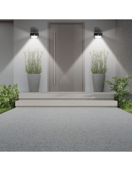 APLIQUE LED DE 4 W (500 LM) CON CARGA SOLAR Y SENSOR DE MOVIMIENTO COLOMBA