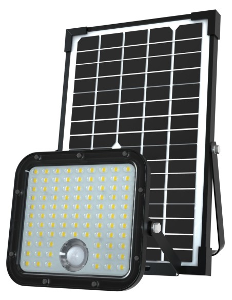 PROYECTOR LED CON DETECTOR DE PRESENCIA Y PANEL SOLAR REMOTO CUBE 4.800 LM