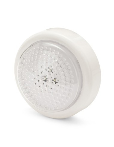 LAMPARA LED DE UN TOQUE REDONDA BLANCA PUSHLIGHT