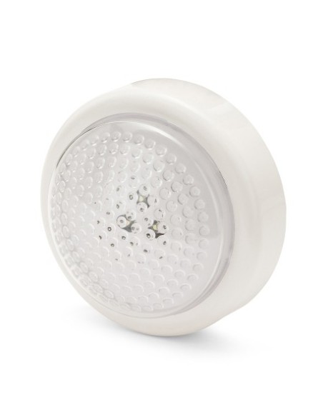 LAMPARA LED DE UN TOQUE REDONDA BLANCA PUSHLIGHT
