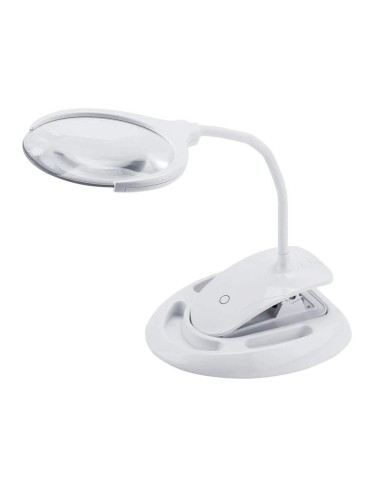 LAMPARA LED CON LENTE RECARGABLE 3X / 8X