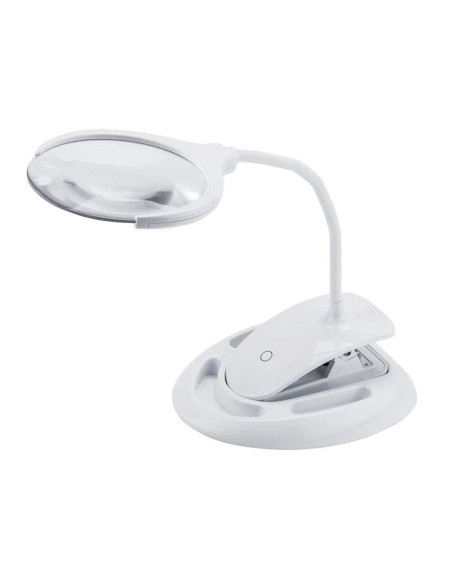 LAMPARA LED CON LENTE RECARGABLE 3X / 8X