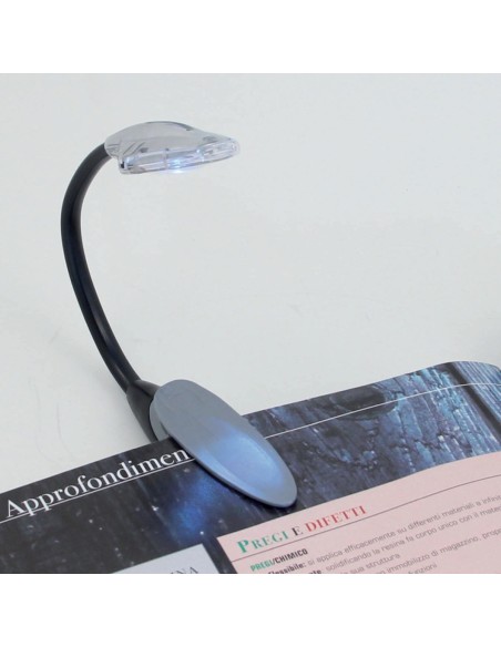 LUZ LED DE LECTURA CON PINZA GOOSE