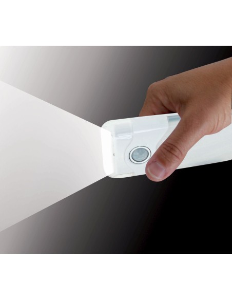 PUNTO LUZ DETECCION DE PRESENCIA + LUZ EMERGENCIA + LINTERNA LED NIGHT GUARD 2