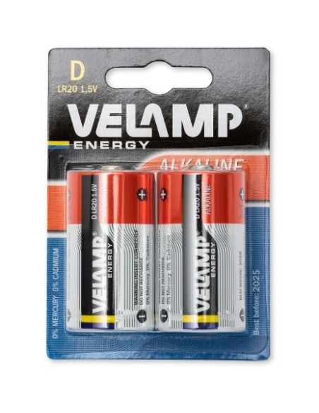 PILAS ALCALINAS D DE 1,5V LR20 (X2)
