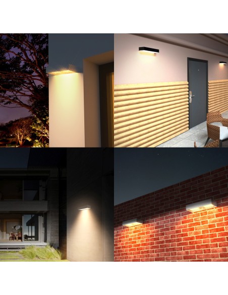 Aplique de pared LED con energía solar y sensor de movimiento TEGEL