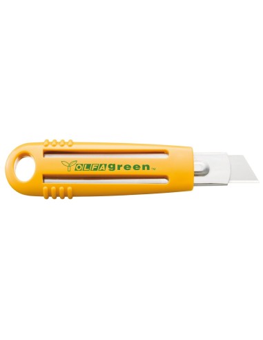 CUTER PLASTICO RECICLADO CON CUCHILLA TRAPEZOIDAL DE 17,5 MM
