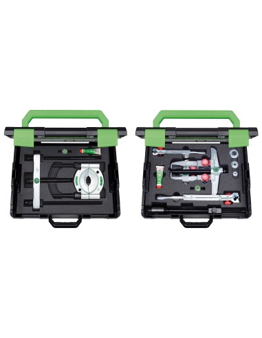 JUEGO EXTRACTOR 2 PATAS + SEPARADOR + PATAS LARGAS + PRENSA HIDRAULICA AUXILIAR