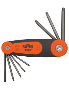 JUEGO DE 8 LLAVES TORX EN SOPORTE TIPO NAVAJA (T9-T40)