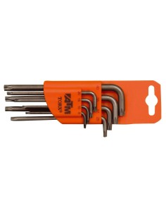 JUEGO DE 8 LLAVES ACODADAS LARGAS TORX (T9-T40)