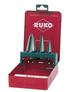 JUEGO 3 BROCAS CONICAS HSS-E CO 5 + PASTA DE CORTE 30 G