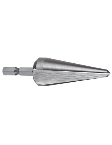 BROCA CONICA PARA CHAPA HSS CON MANGO HEXAGONAL 1/4" 5,0-20,0 MM