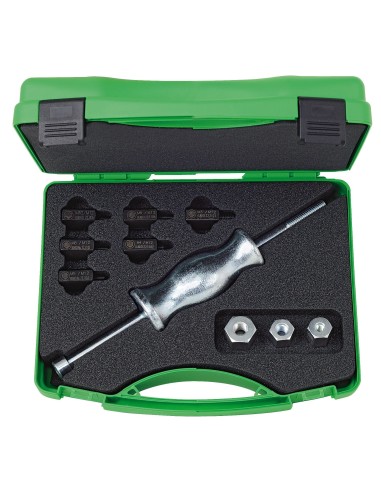Juego con martillo deslizante para extraer piezas con rosca serie KS-22