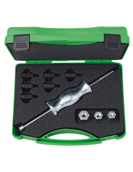 Juego con martillo deslizante para extraer piezas con rosca serie KS-22