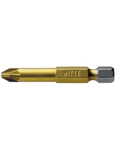 Punta Pozidriv (PZ) STANDARD TIN guía 1/4" larga