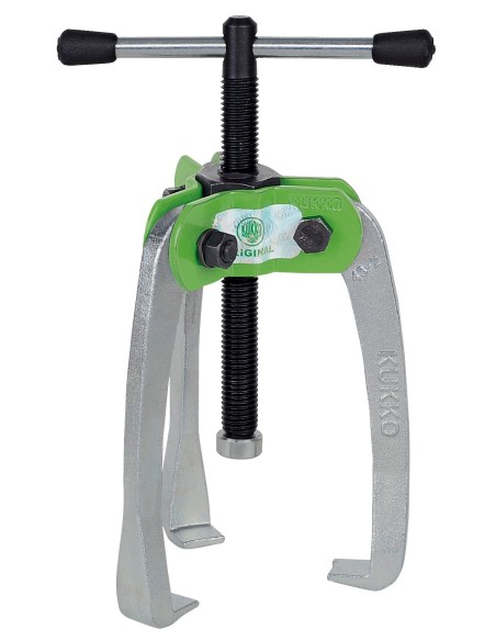 Extractor de rodamientos autocentrante de 3 patas a manivela