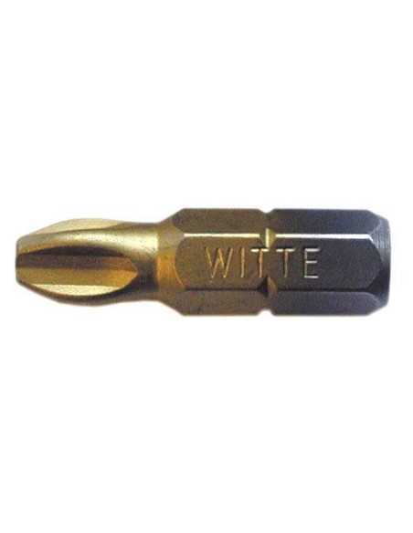 Punta Pozidriv (PZ) STANDARD TIN guía 1/4" corta