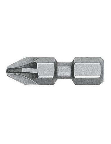 Punta Pozidriv (PZ) BITFLEX guía 1/4" corta