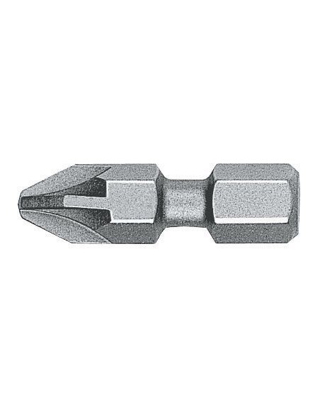 Punta Pozidriv (PZ) BITFLEX guía 1/4" corta
