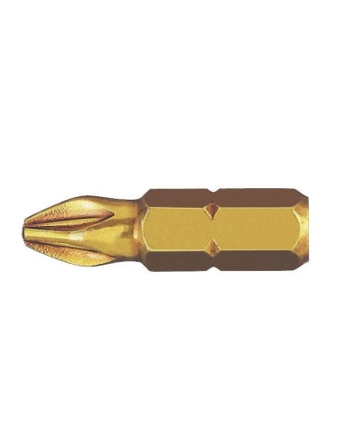 Punta Pozidriv (PZ) STANDARD-E extra dura guía 1/4" corta